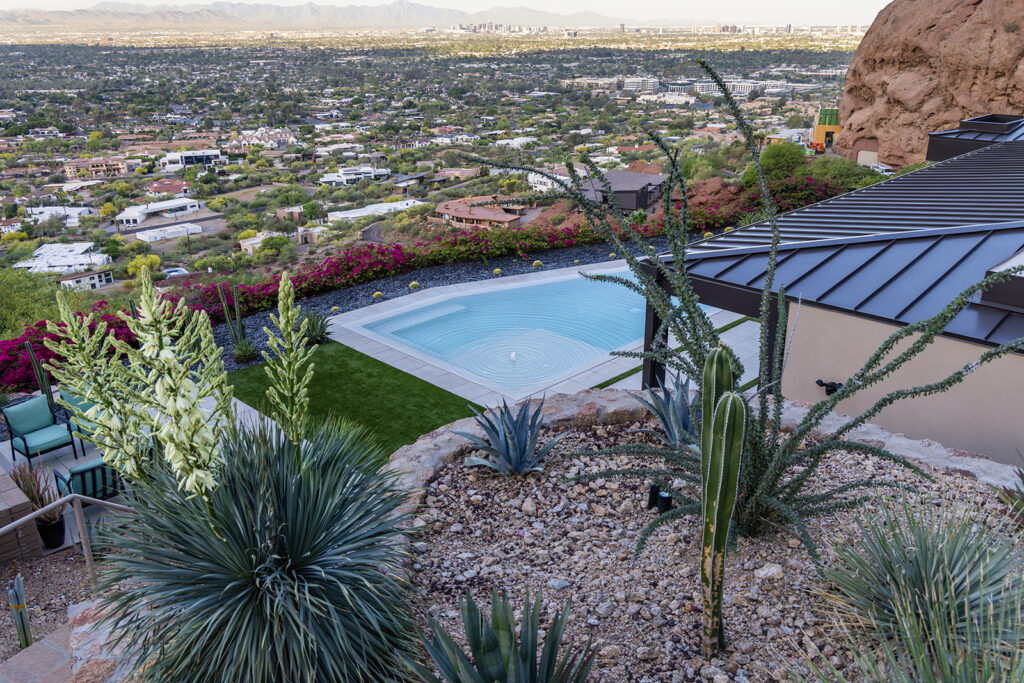 Landscape design and pool photographer