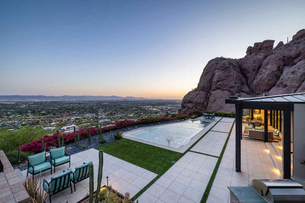 Landscape design and pool photographer